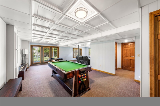 131 Corntassel Shrs, Vonore, TN 37885 - rec room with pool table, baseboards, and carpet floors