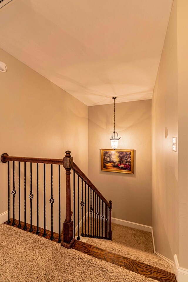 2734 Kensington Park Trl NW, Cleveland, TN 37312 - stairway with carpet and baseboards