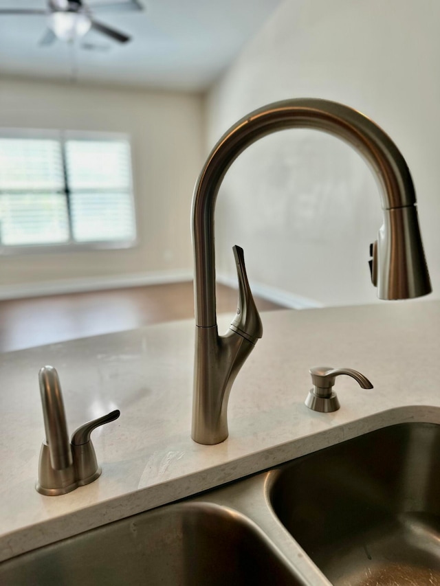 interior details featuring sink