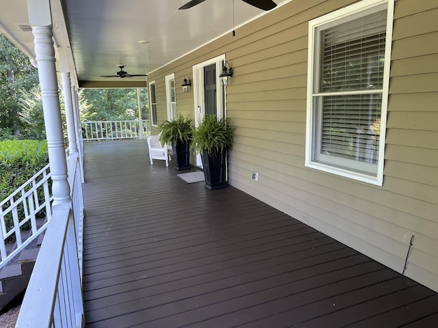 3611 Sourwood Trl NW, Cleveland, TN 37312 - porch with ceiling fan