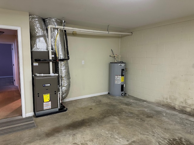 740 Grassy Branch Rd, Dayton, TN 37321 - utility room with water heater and heating unit