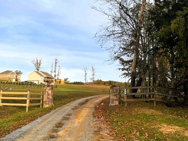 view of street featuring a rural view