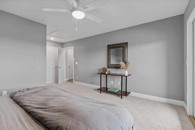 1942 Addi Ln, Chattanooga, TN 37421 - carpeted bedroom featuring baseboards, a ceiling fan, and recessed lighting