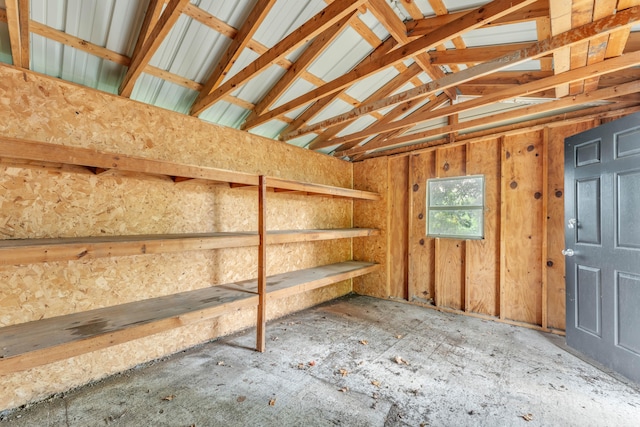 view of storage room