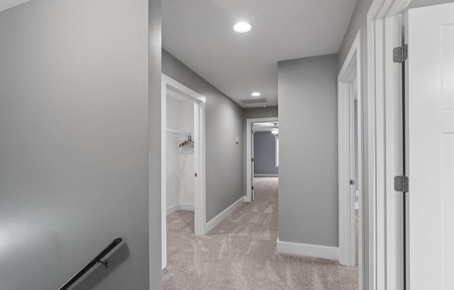 264 Courtland Crest Dr SW, Cleveland, TN 37311 - corridor featuring light carpet, an upstairs landing, and recessed lighting