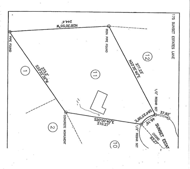175 Sunset Estates Ln, Dayton, TN 37321 - map showing property parcels