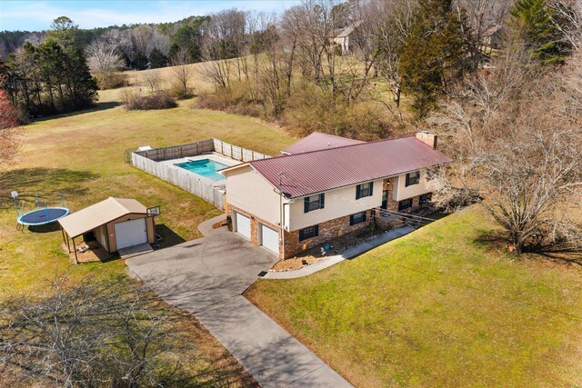 birds eye view of property