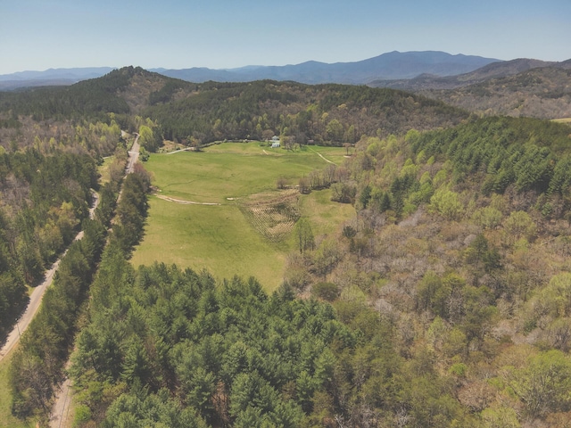 626 Brush Creek Rd, Copperhill, TN 37317 - birds eye view of property with a forest view and a mountain view