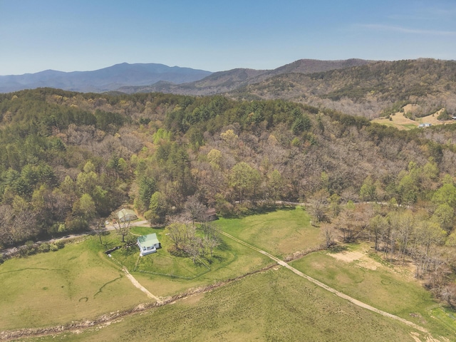 626 Brush Creek Rd, Copperhill, TN 37317 - birds eye view of property featuring a mountain view and a wooded view