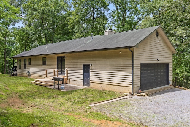6300 Davis Hill Rd, Harrison, TN 37341 - garage with gravel driveway