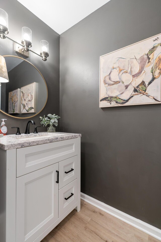 364 Hidden Oaks Trl, Cleveland, TN 37312 - bathroom with wood finished floors and vanity