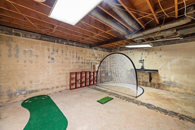 view of basement