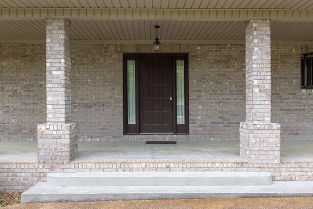 139 County Road 147, Riceville, TN 37370 - entrance to property with a porch and brick siding