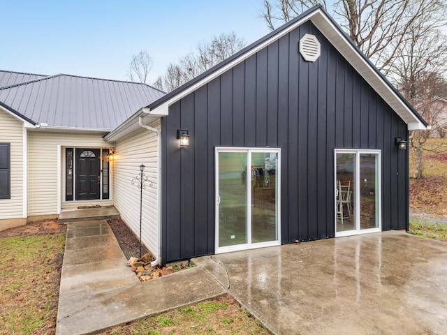 exterior space with a patio area