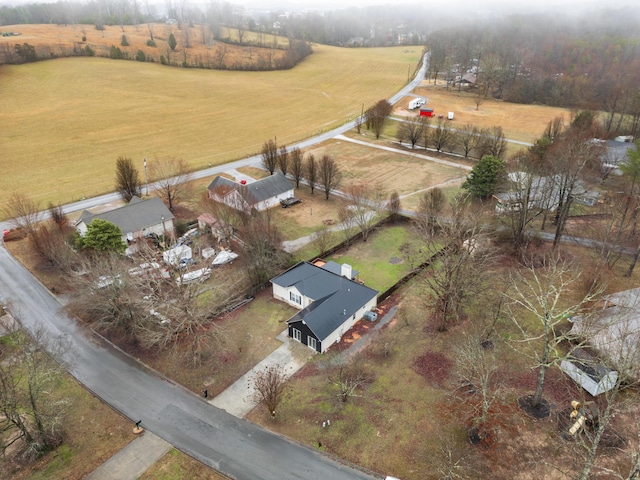 bird's eye view featuring a rural view