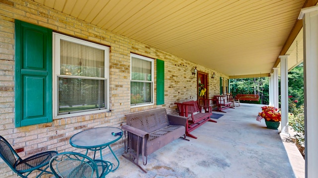 view of patio / terrace featuring a porch