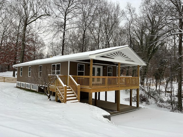 view of front of home