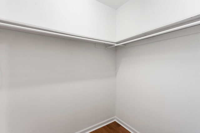 7701 Diamondhead Dr, Ooltewah, TN 37363 - walk in closet with dark wood-style flooring