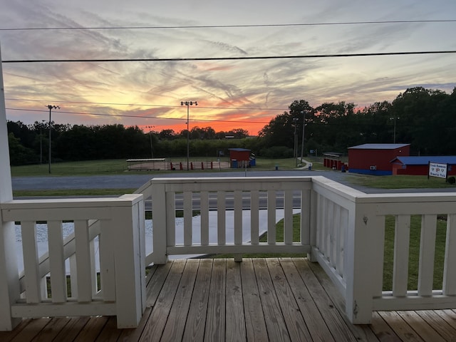 1786 Welcome Valley Rd, Benton, TN 37307 - view of deck at dusk