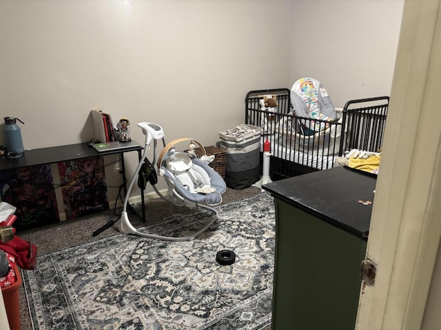 bedroom featuring carpet flooring