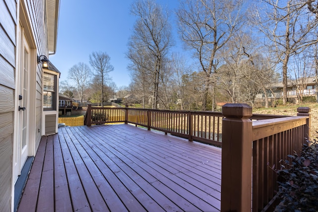 view of wooden terrace