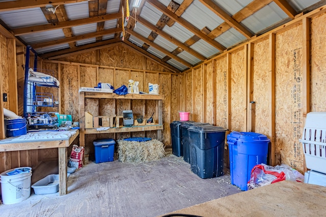 view of storage room