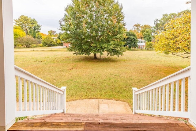 2036 Hickory Valley Rd, Chattanooga, TN 37421 - view of grassy yard with a deck