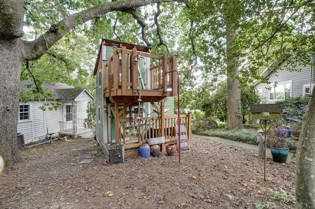 view of playground featuring central air condition unit