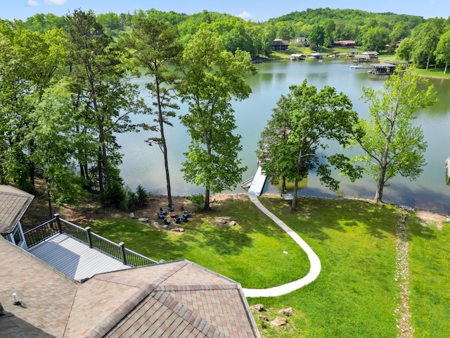 302 Key Cove Rd, Spring City, TN 37381 - bird's eye view with a water view