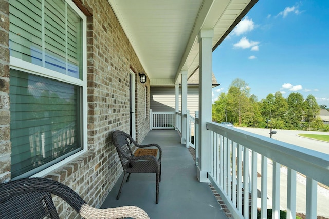 view of balcony