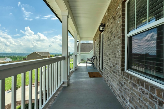 balcony with a porch