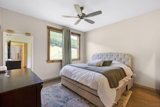 1295 Ideal Valley Rd, Spring City, TN 37381 - bedroom featuring baseboards and ceiling fan