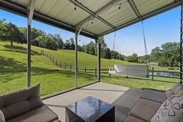 1295 Ideal Valley Rd, Spring City, TN 37381 - sunroom with a water view and view of wooded area