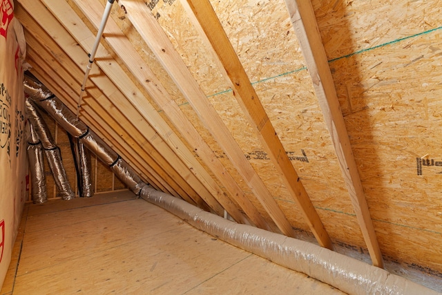 view of attic