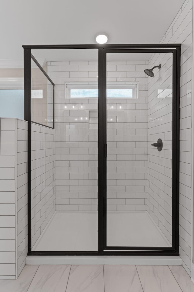 bathroom with walk in shower