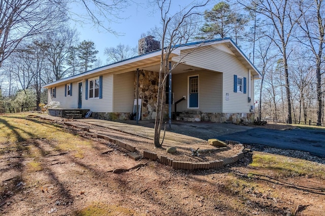 view of front of home