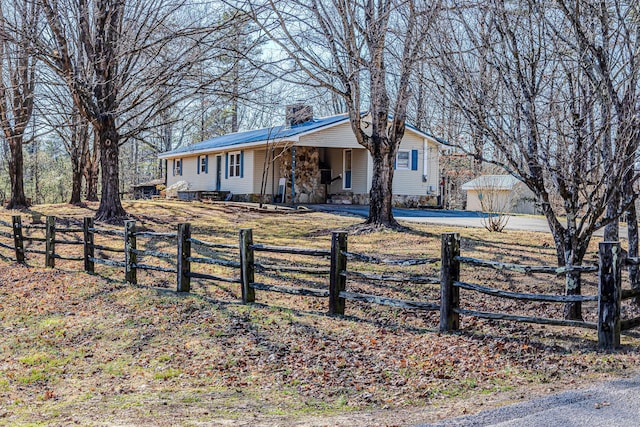 view of ranch-style house