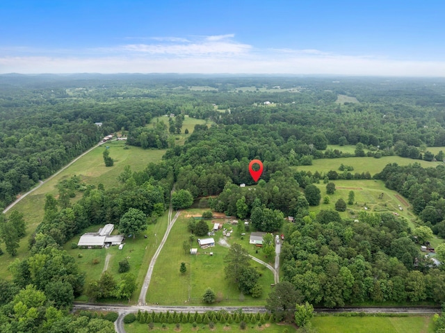 393 Friendship Ln, Delano, TN 37325 - aerial overview of property's location with a forest and rural landscape
