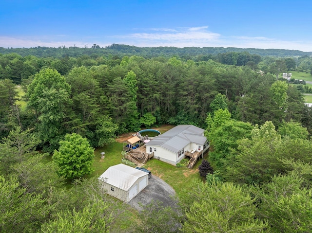 393 Friendship Ln, Delano, TN 37325 - view from above of property featuring a forest