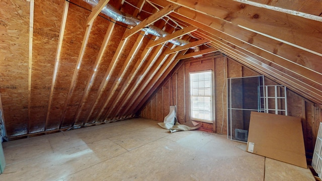 view of attic