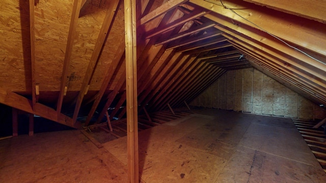 view of attic