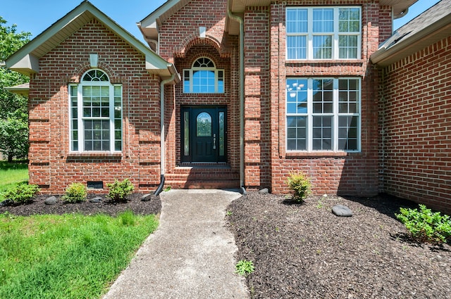 1031 Laurel Hill Dr, Dickson, TN 37055 - doorway to property with brick siding