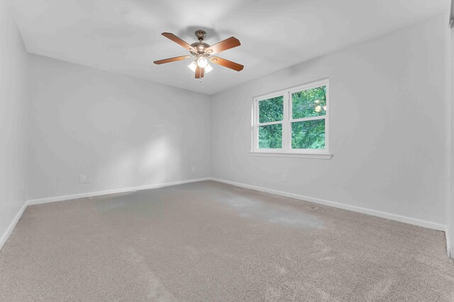 6833 Buck Trail Dr, Harrison, TN 37341 - spare room with baseboards, a ceiling fan, and carpet floors