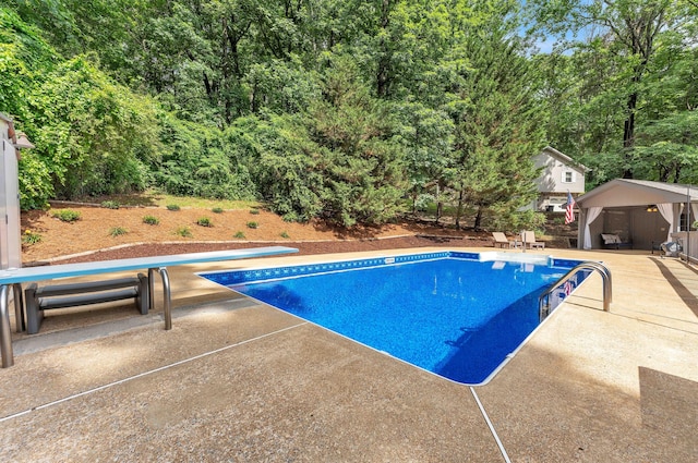 6833 Buck Trail Dr, Harrison, TN 37341 - outdoor pool featuring a patio area and a gazebo