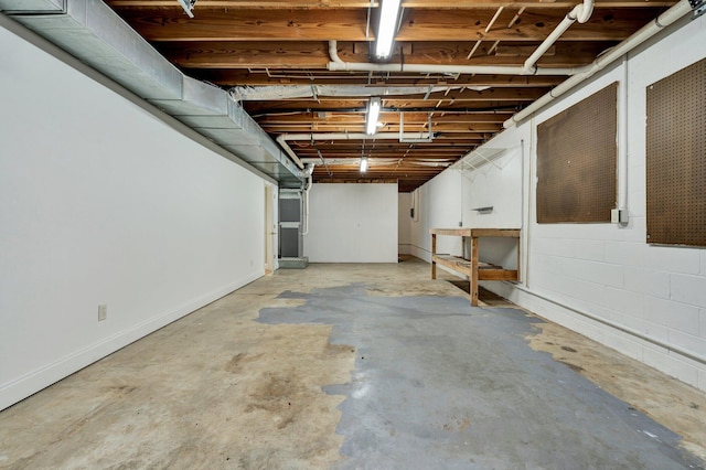 1454 Benjamin Cir NW, Cleveland, TN 37312 - unfinished basement with baseboards