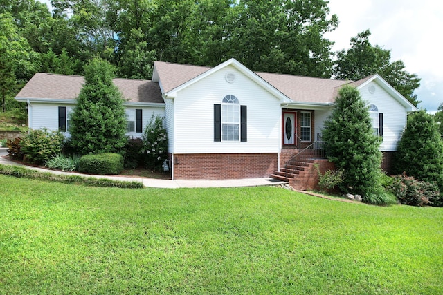 1454 Benjamin Cir NW, Cleveland, TN 37312 - single story home featuring a front lawn and a shingled roof