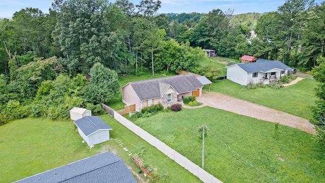7510 Hewitt Ln, Chattanooga, TN 37421 - view from above of property featuring a heavily wooded area