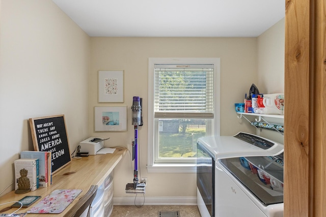 101 Riverview Ln, Reliance, TN 37369 - laundry room with independent washer and dryer and healthy amount of natural light