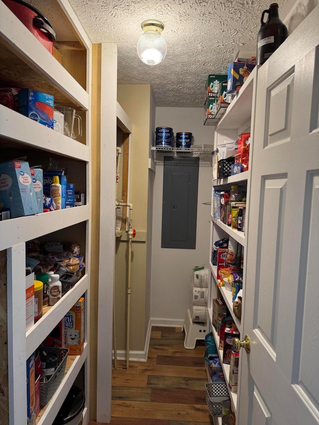 pantry with electric panel