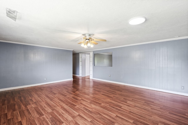7209 Anthem Trl, Birchwood, TN 37308 - spare room with a ceiling fan, wood finished floors, and crown molding